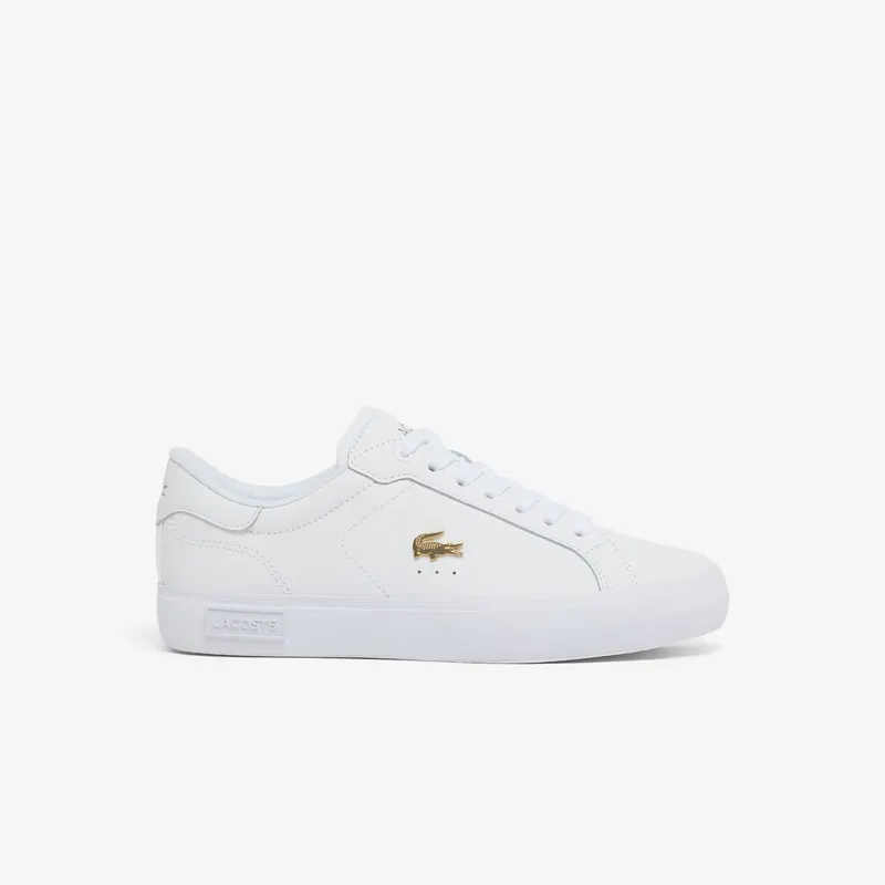 Lacoste Damskie Skórzane Sneakersy Powercourt Biały