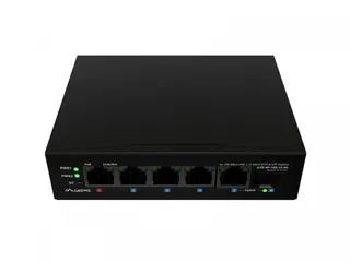 Lanberg Przełącznik Light ILFE-4P-1GE-1S-90 Light Industrial POE 1XBT 3AXT SFP + ETH DIN FAST Ethernet