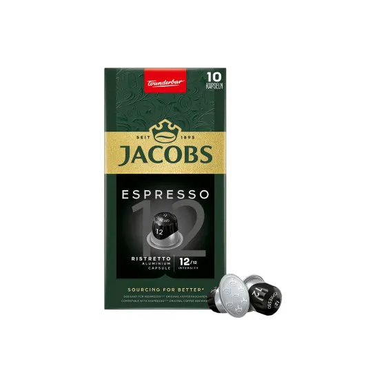 Jacobs Espresso Ristretto kawa w kapsułkach do ekspresów Nespresso®, 10 szt.