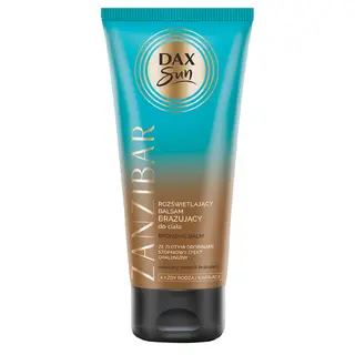 Dax Sun ZANZIBAR rozświetlający balsam brązujący do ciała z DHA, erytrulozą, karmelem, skwalanem i betainą 150 ml