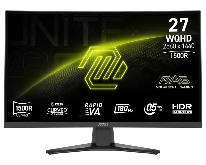MSI Monitor MAG 275CQF E18 27 cali LED/WQHD/LED/Curved/180Hz/czarny