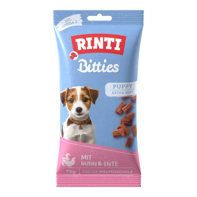 RINTI Bitties Puppy Kurczak - Kurczak z kaczką, 75 g