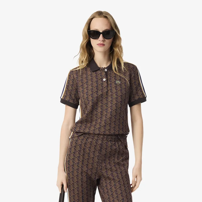 Lacoste Koszulka Polo O Dopasowanym Kroju Z Żakardowym Monogramem