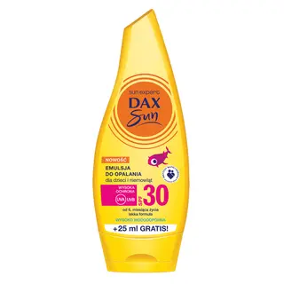 DAX Sun emulsja do opalania dla dzieci i niemowląt SPF 30 z D-pantenolem 175 ml