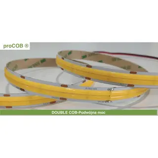 Taśma LED proCOB 24V DOUBLE DUAL Dwurzędowe COB 5m 4000K ULLS38