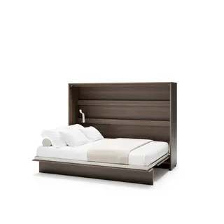 Półkotapczan poziomy BC-04 Bed Concept 140x200 cm Rozmiar łóżka - 140x200 cm | Kolor - Dąb dunin | składany | funkcjonalny | oszczędność przestrzeni