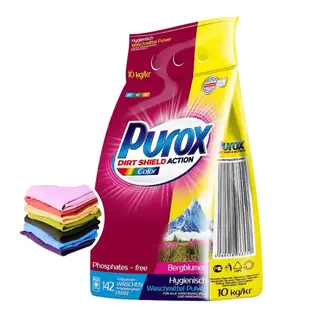 PUROX Proszek do prania COLOR DO PRANIA KOLOROWEGO 10Kg Folia