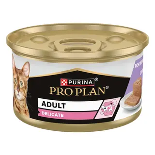 PURINA PRO PLAN Cat Delicate - Indyk, 24 x 85 g