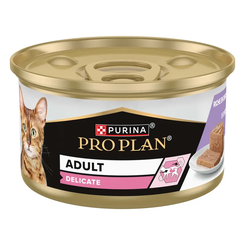 PURINA PRO PLAN Cat Delicate - Indyk, 24 x 85 g