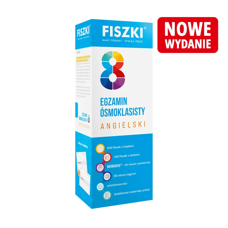FISZKI - język angielski - Egzamin ósmoklasisty (poziom A1-A2+)