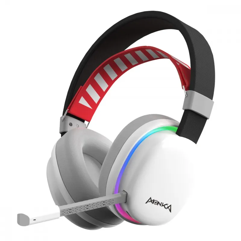 MONKA Słuchawki gamingowe ECHO bezprzewodowe BT 2.4G USB-C