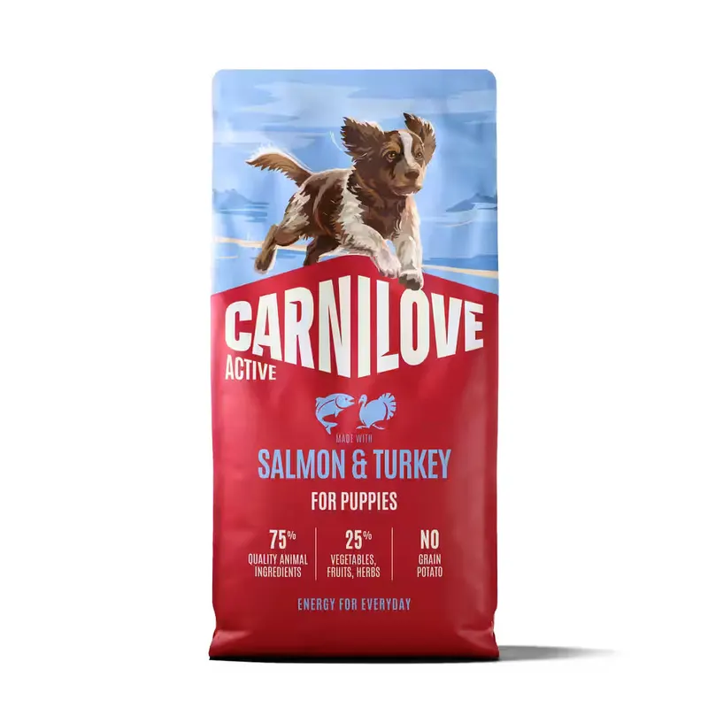 CARNILOVE Active Puppy Salmon & Turkey - sucha karma dla psa - 12kg