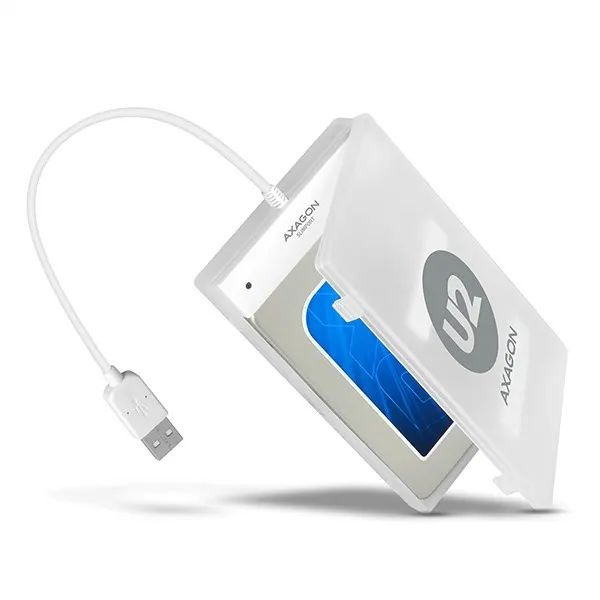 AXAGON ADSA-1S Adapter USB 2.0 SATA do szybkiego przyłączenia 2.5" SSD/HDD z pudełkiem