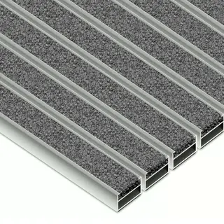 Clean ECO Ryps 60 x 90 cm - ekologiczna wycieraczka aluminiowa szary 22 mm Brak