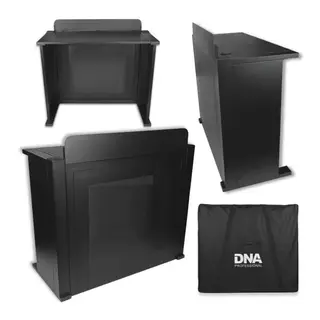 STÓŁ STANOWISKO DJ DNA DJ BOOTH MESH BK CZARNY STALOWY POKROWIEC DO 50KG