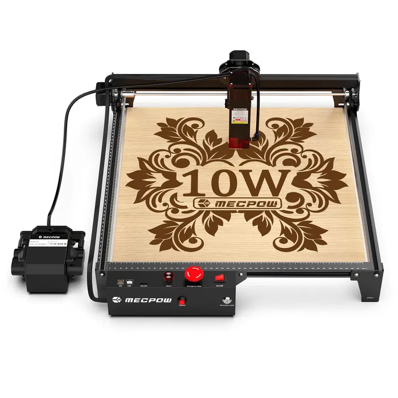 Grawer laserowy Mecpow X3 Pro 10W z systemem wspomagania powietrza H44 Łóżko laserowe