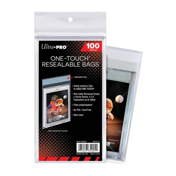 100 folii na karty Ultra Pro: One-touch Resealable Bags