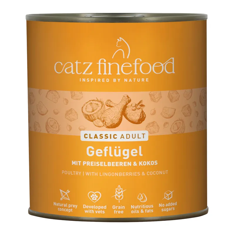 catz finefood w puszkach, 6 x 800 g - Drób