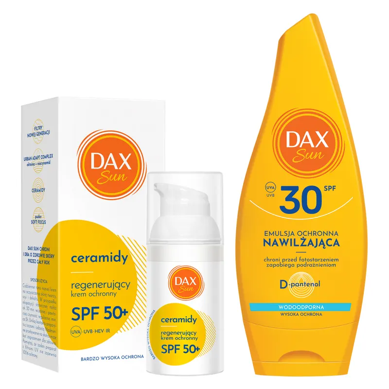 Dax Sun zestaw kremów z filtrem SPF "Ochrona i regeneracja"