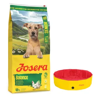 Josera: 10 kg / 12,5 kg karma sucha + Basen dla psa gratis! - Senior Balance, kurczak i ryż, 12,5 kg