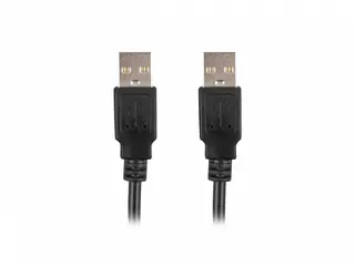 Lanberg Kabel USB-A M/M 2.0 1.8m Czarny