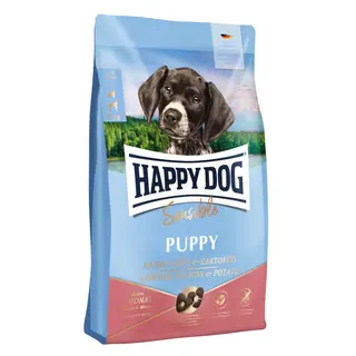 Happy Dog Supreme Sensible Puppy, kurczak, łosoś i ziemniaki - 10 kg