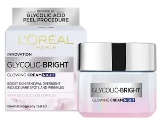 Rozświetlający Krem Na Noc Z Kwasem Glikolowym L’Oréal Glycolic Bright