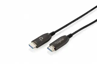 Digitus Kabel połączeniowy hybrydowy HDMI AOC | HDMI-A męski-męski | HDMI 2.1 | UHD-2 8K@60Hz | 48Gbps |HDR, eARC, HDCP 2.2, CEC | 80m