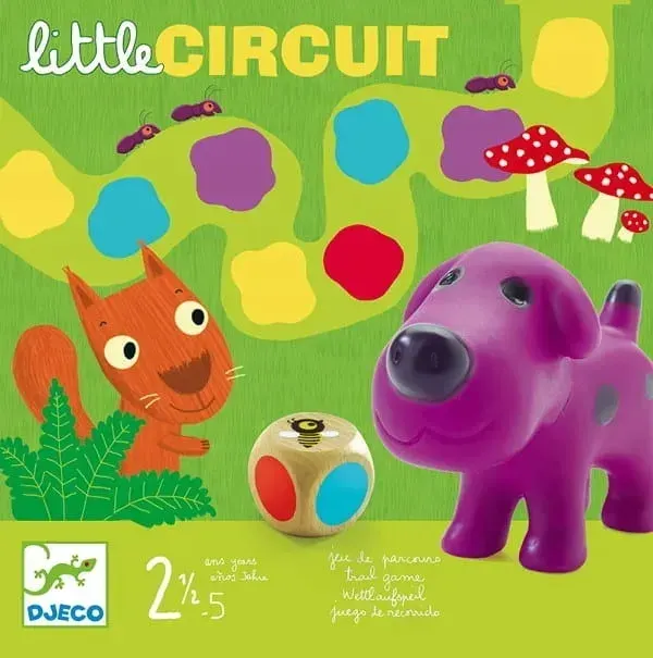 DJECO Gra planszowa Wyścig Little Circuit 2+