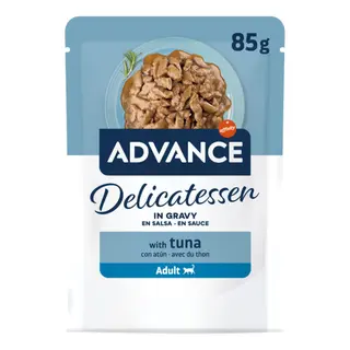 18 + 6 gratis! Affinity Advance Delicatessen w sosie, 24 x 85 g - Tuńczyk
