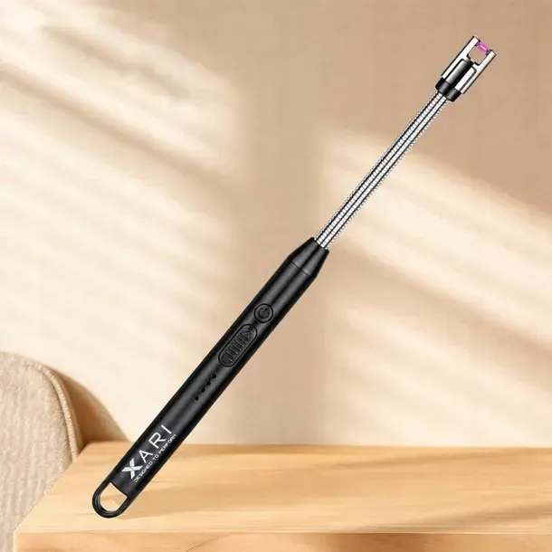 XARI Zapalniczka Plazmowa Elektryczna USB – Regulowana Szyjka 360° Czarna