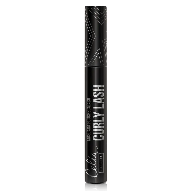 Celia De Luxe Mascara podkręcająca CURLY LASH czarna z silikonową szczoteczką 11 ml