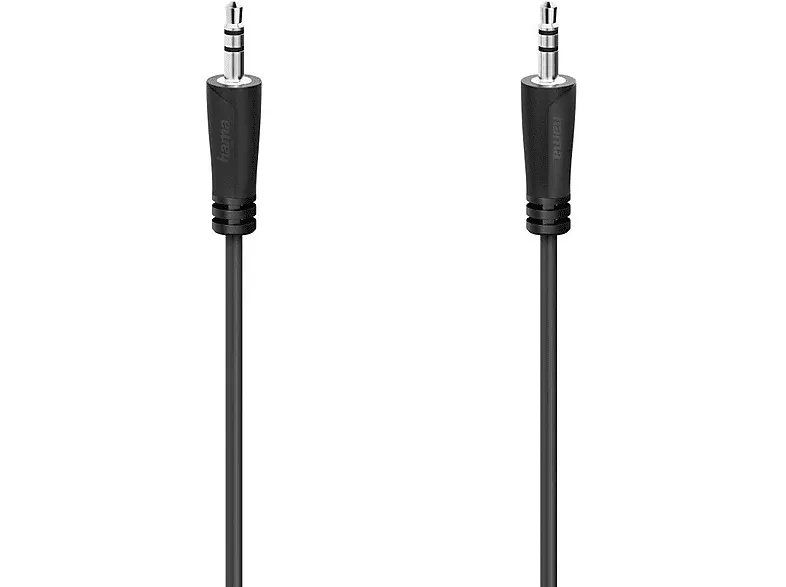 Kabel HAMA Jack 3.5 mm - 3,5 (wtyk wtyk) 0,5 m Czarny