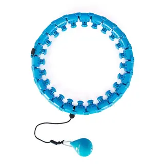Hula hop z wypustkami i obciążnikiem Sapphire SG-059 - niebieskie