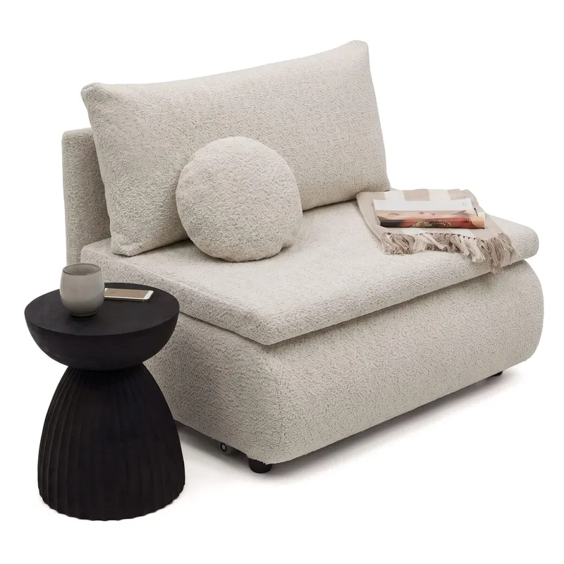 Sofa z funkcją spania PETITE | 80 | Poduszka w zestawie | Coral 15 | OUTLET