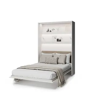 Półkotapczan pionowy elektryczny BC-36 Bed Concept 140x200 cm Rozmiar łóżka - 140x200 cm | Kolor - Biały połysk | Kolor zagłówka - Beżowy komfort bez wysiłku | inteligentna technologia