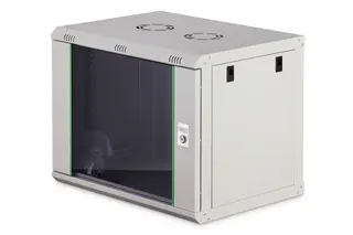 Digitus Szafa sieciowa wisząca Dynamic 19" 9U rack 474x600x450mm, drzwi szyba, szara, niezłożona, 60kg