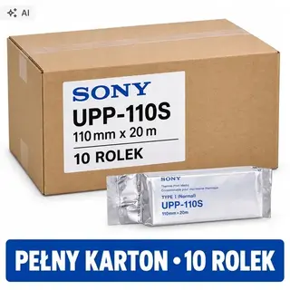 Sony UPP-110S papier termiczny USG 110 mm x 20 m 10 rolek karton