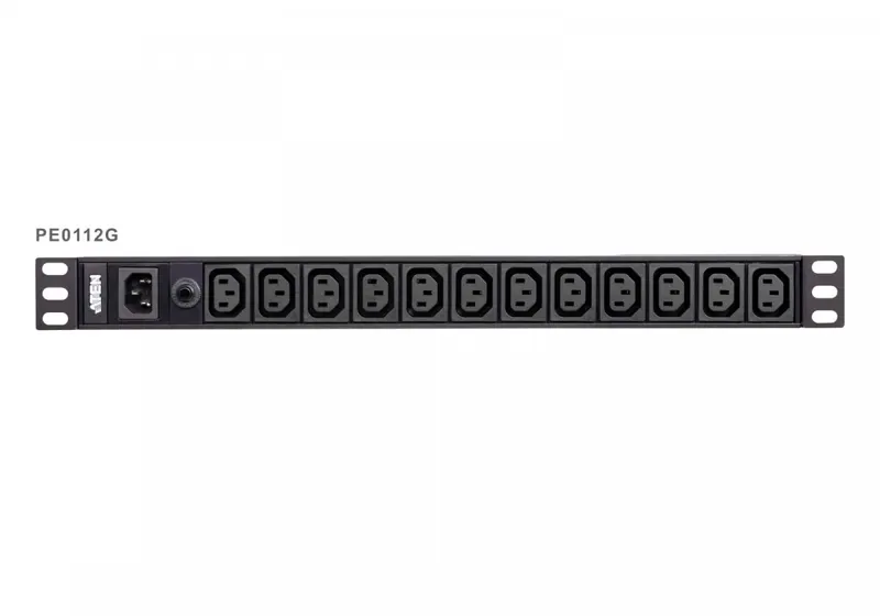 ATEN Listwa zasilająca Basic PDU Series 10A wejście C14 wyjście 12xC13