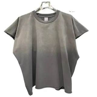 American Style New Washed and Worn Gradient Sleeveless T-shirt Oversized Unisex Loose Casual Rolled Edge Tank Tops