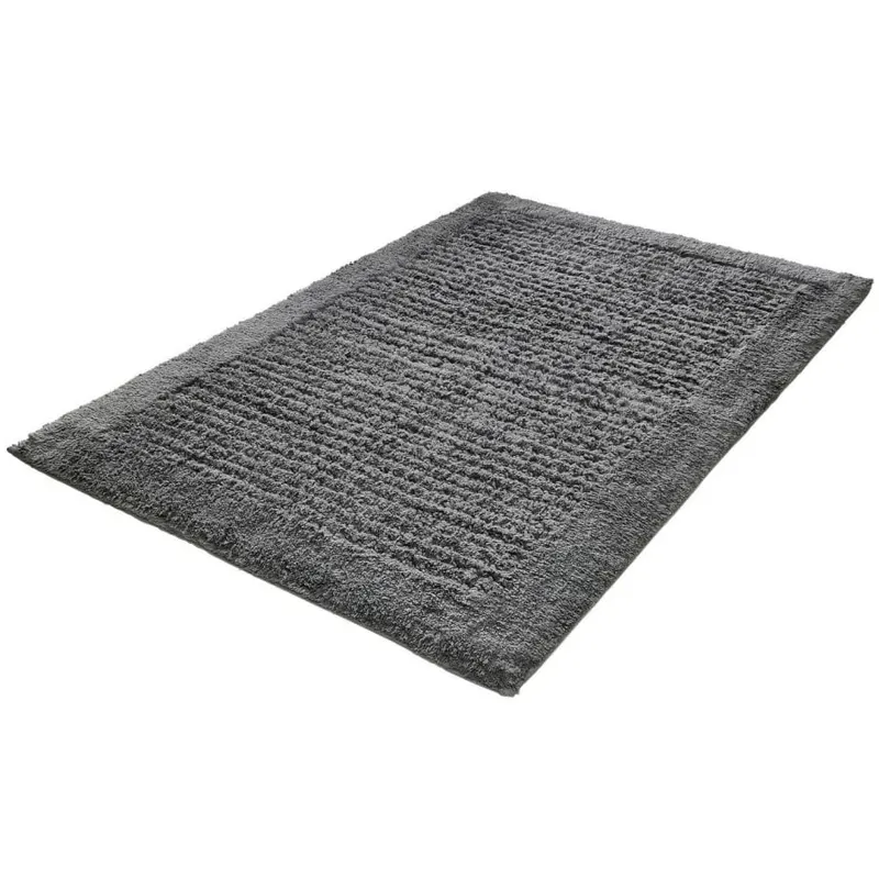 Kleine wolke net dywanik łazienkowy 70x120 cm ciemnoszary 100% bawełna eco living antypoślizgowy