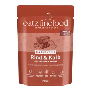 catz finefood, 8 x 85 g - Wołowina i cielęcina