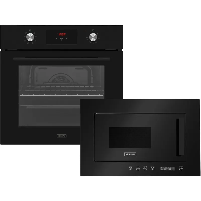 Zestaw AGD do zabudowy Kernau Piekarnik elektryczny KBO 0661 SK B + Kuchenka mikrofalowa KMO 204.1 GB Slim