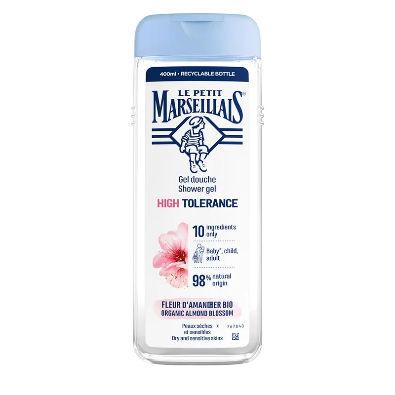 Le Petit Marseillais Delikatny Żel pod Prysznic o Wysokiej Tolerancji z Kwiatem Migdału Bio 400ml