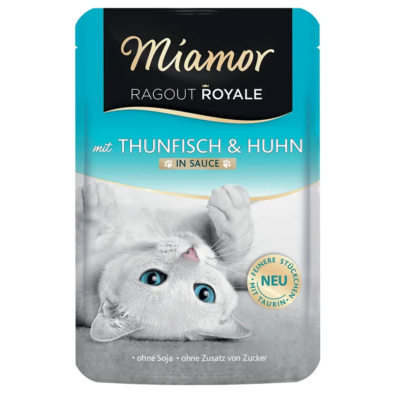 Megapakiet Miamor Ragout Royale w sosie, 22 x 100 g - Tuńczyk z kurczakiem