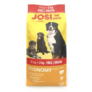 JOSERA JosiDog Economy – sucha karma dla psa – 15kg + 3kg