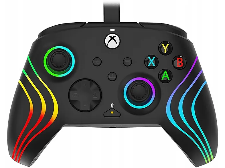 Kontroler przewodowy PDP Afterglow Wave Czarny do Xbox Series/Xbox One/PC