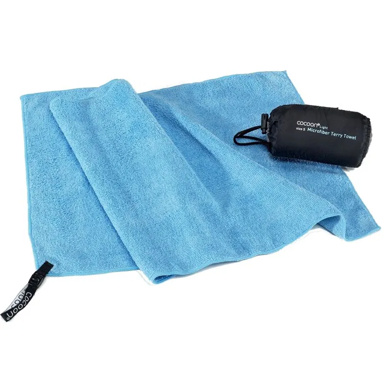 Cocoon Terry Towel Light, ręcznik z mikrofibry, jasnoniebieski