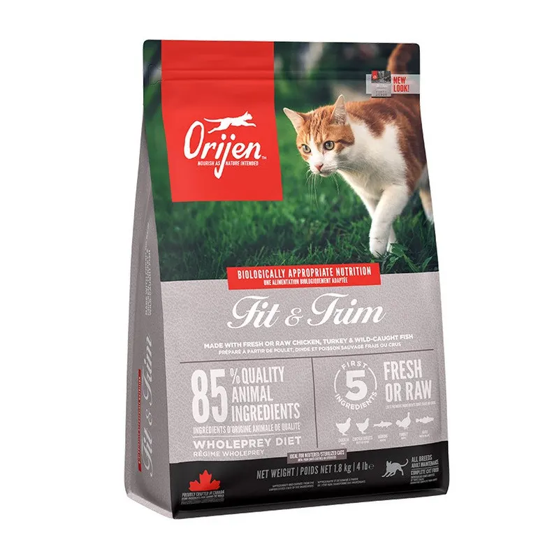 ORIJEN Fit & Trim Cat - sucha karma dla kota - 1,8kg