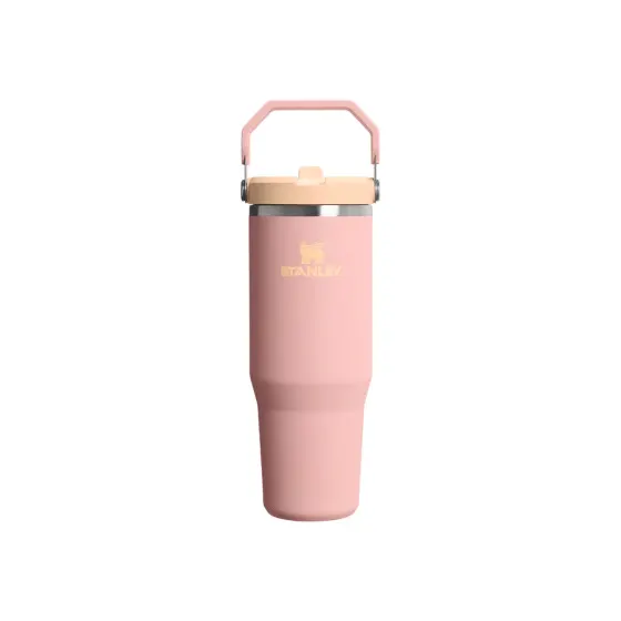 Kubek termiczny Stanley Iceflow™ Flip Straw Peach Rose – 890 ml, różowy